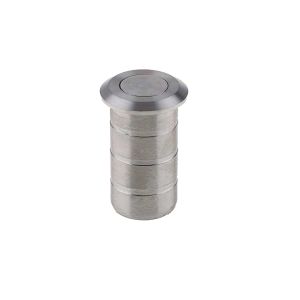 Dust Socket For Flush Bolts (For Concrete), Satin Stainless Steel