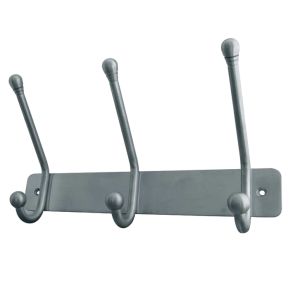 Multi Hook Units, 3 Hooks (250mm) Or 5 Hooks (450mm), Satin Stainless Steel