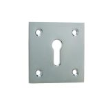 Standard Profile Square Escutcheon, Polished Chrome