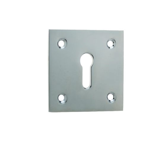 Standard Profile Square Escutcheon, Polished Chrome