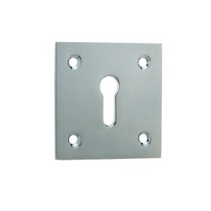 Standard Profile Square Escutcheon, Polished Chrome