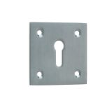 Standard Profile Square Escutcheon, Satin Chrome