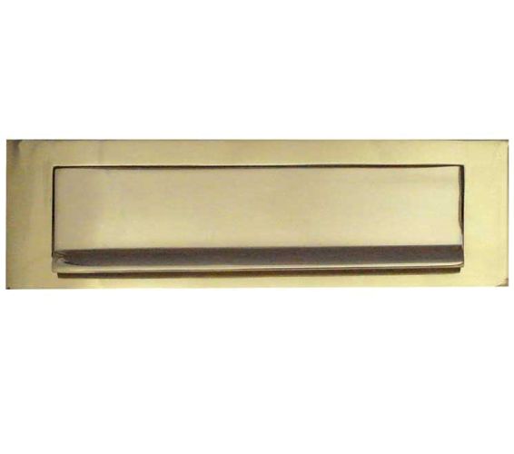 Gravity Letterplate (254mm x 76mm), Polished Brass