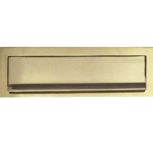 Gravity Letterplate (254mm x 76mm), Polished Brass