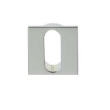 Minimal Square Standard Profile Escutcheon (25mm x 25mm), Polished Chrome