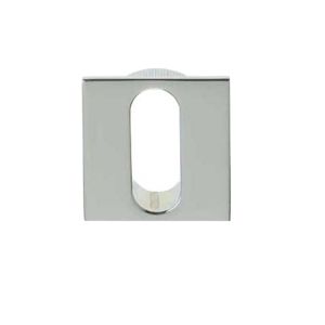 Minimal Square Standard Profile Escutcheon (25mm x 25mm), Polished Chrome