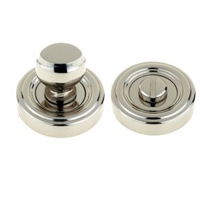 Parisian Bathroom Turn & Release, Polished Nickel