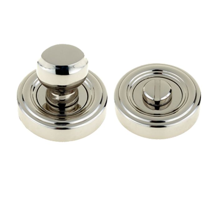 Parisian Bathroom Turn & Release, Polished Nickel