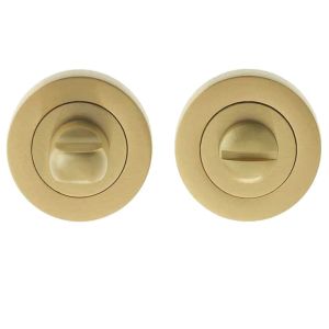 Bathroom Turn & Release (50mm x 10mm), Satin Brass