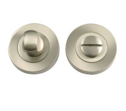 Bathroom Turn & Release (50mm x 10mm), Satin Nickel