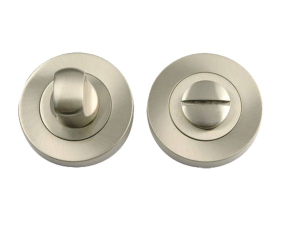 Bathroom Turn & Release (50mm x 10mm), Satin Nickel