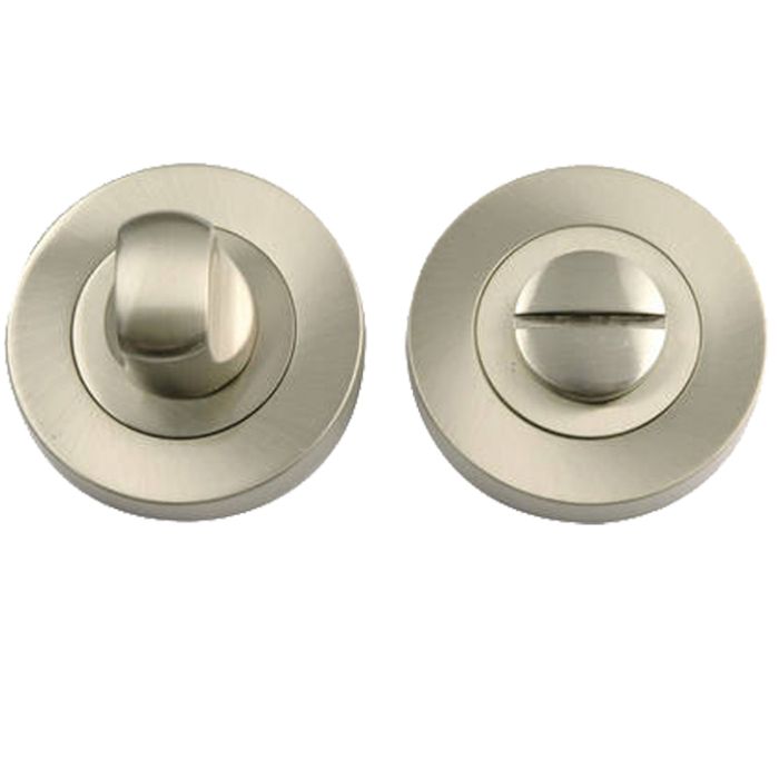 Bathroom Turn & Release (50mm x 10mm), Satin Nickel