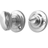 Round Bathroom Turn & Release (40mm Diameter), Polished Chrome