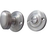 Round Bathroom Turn & Release (40mm Diameter), Satin Chrome