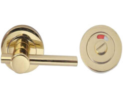 Easy Bathroom Turn & Release With Indicator (50mm x 10mm), Polished Brass