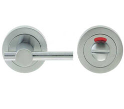 Easy Bathroom Turn & Release With Indicator (50mm x 10mm), Satin Chrome
