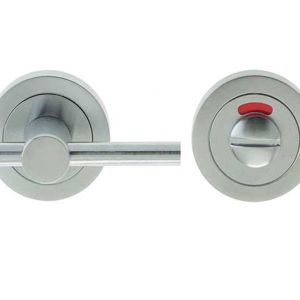 Easy Bathroom Turn & Release With Indicator (50mm x 10mm), Satin Chrome
