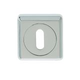 Standard Profile Square Escutcheon, Polished Chrome