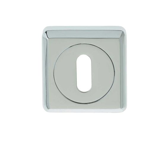 Standard Profile Square Escutcheon, Polished Chrome