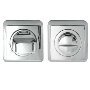 Square Bathroom Turn & Release (50mm x 10mm), Polished Chrome