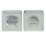 Square Bathroom Turn & Release (50mm x 10mm), Satin Chrome