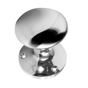 Contract Mushroom Mortice Door Knob, Polished Chrome (sold in pairs)