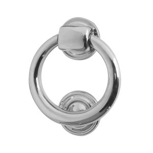 Ring Door Knocker (105mm Diameter), Polished Chrome