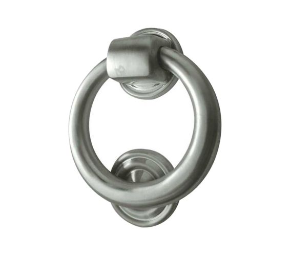 Ring Door Knocker (105mm Diameter), Satin Chrome