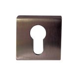 Euro Profile Square Escutcheon, Dark Bronze
