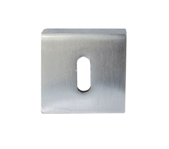 Standard Profile Square Escutcheon, Satin Chrome