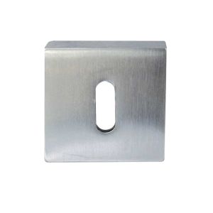Standard Profile Square Escutcheon, Satin Chrome