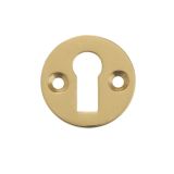 Standard Profile Round Escutcheon, Polished Brass