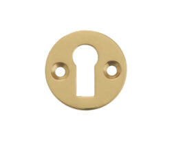 Standard Profile Round Escutcheon, Polished Brass
