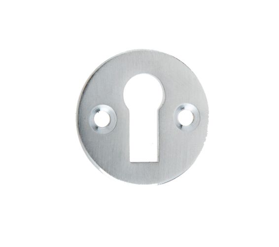 Standard Profile Round Escutcheon, Satin Chrome
