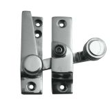 Lockable Quadrant Sash Window Fastener, Polished Chrome