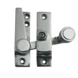 Lockable Quadrant Sash Window Fastener, Satin Chrome