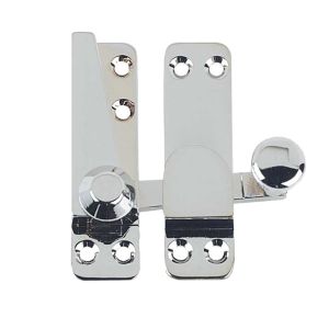 Heavy Quadrant Sash Window Fastener, Polished Chrome