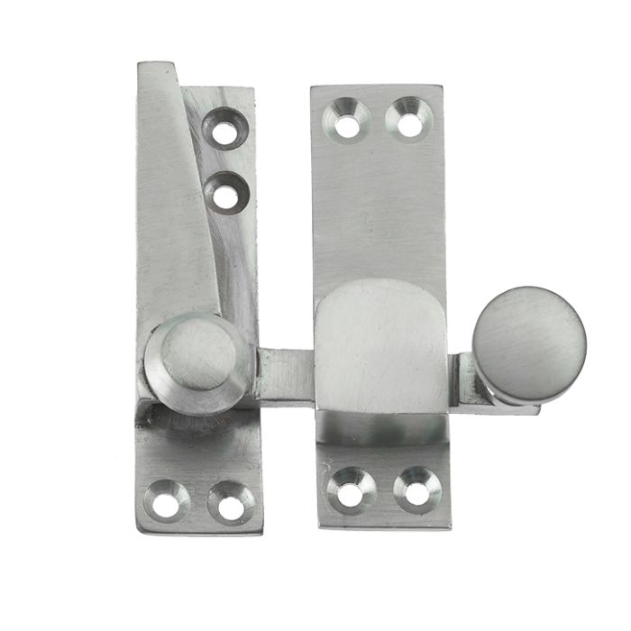 Heavy Quadrant Sash Window Fastener, Satin Chrome