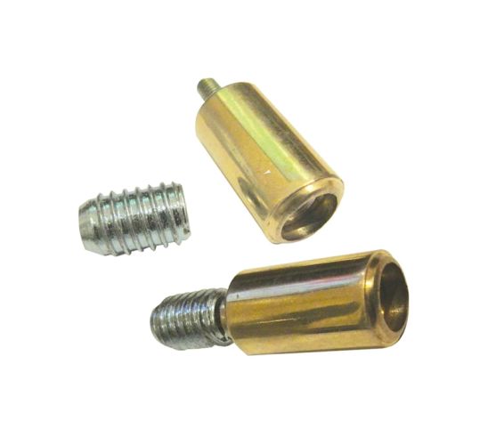 Locking Sash Window Stops, Polished Brass