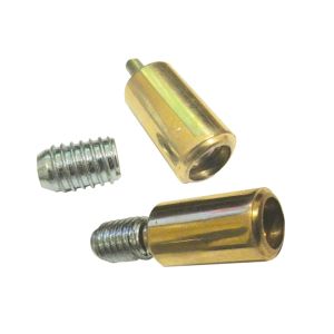 Locking Sash Window Stops, Polished Brass