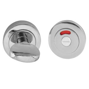 Bathroom Turn & Release With Indicator (50mm x 10mm), Polished Chrome