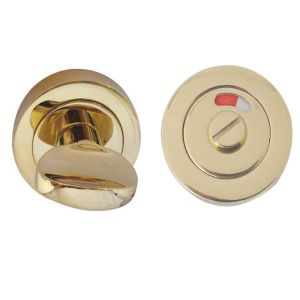 Bathroom Turn & Release With Indicator (50mm x 10mm), PVD Stainless Brass