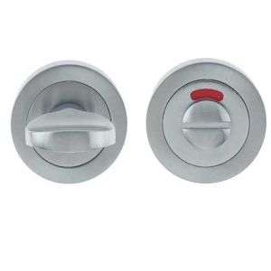 Bathroom Turn & Release With Indicator (50mm x 10mm), Satin Chrome