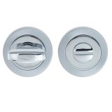 Bathroom Turn & Release (50mm x 10mm), Dual Finish Polished Chrome & Satin Chrome