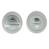 Bathroom Turn & Release - 50mm x 10mm - Satin Chrome