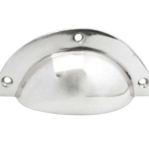 Drawer Pull (87mm x 37mm), Polished Chrome