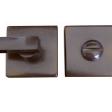 Square Bathroom Turn & Release (50mm x 10mm), Dark Bronze