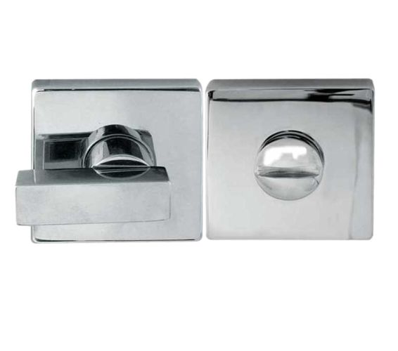 Square Bathroom Turn & Release (50mm x 10mm), Polished Chrome