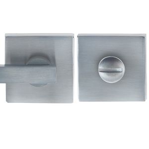 Square Bathroom Turn & Release (50mm x 10mm), Satin Chrome