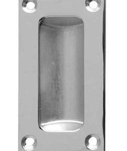 Flush Pull Handles (75mm, 89mm Or 102mm), Polished Chrome Or Satin Chrome